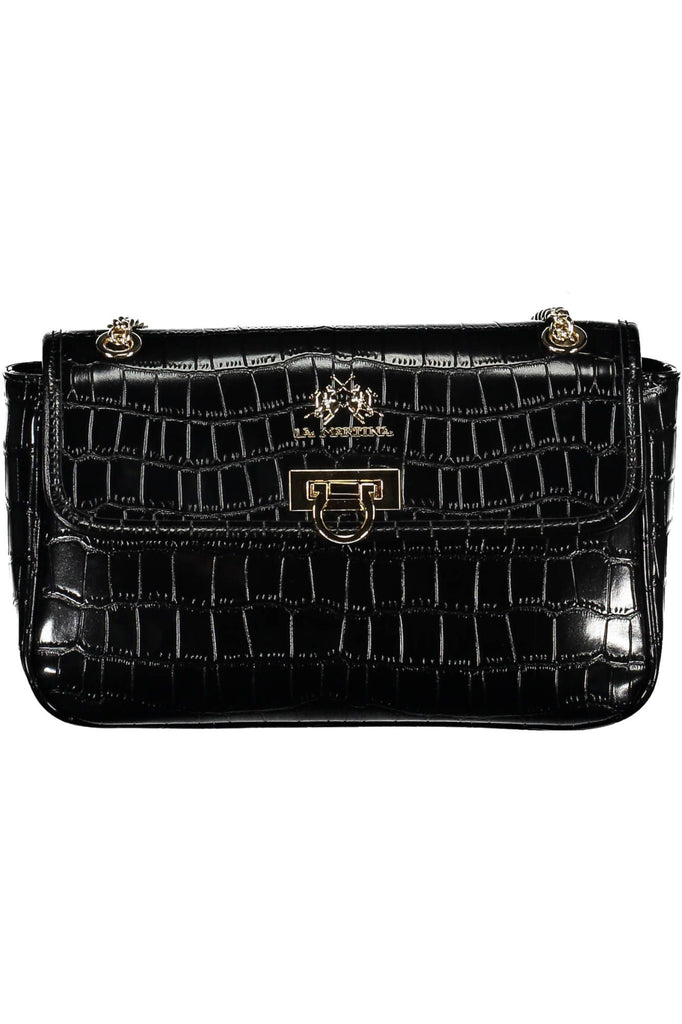 La Martina Elegant Chain Shoulder Bag with Contrasting Accents La Martina