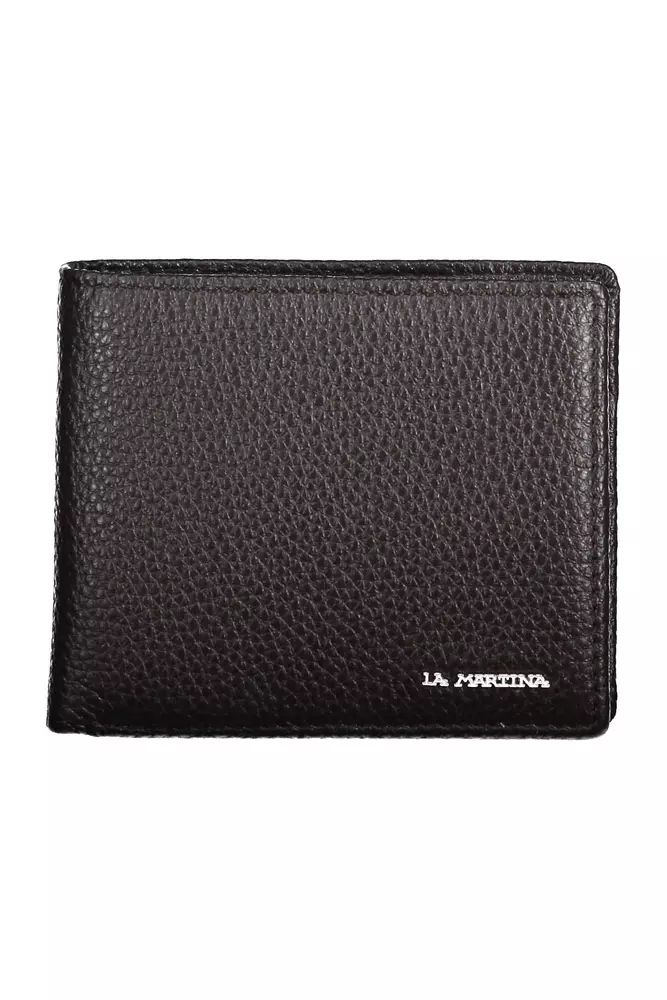 La Martina Elegant Leather Bifold Wallet with Coin Purse La Martina