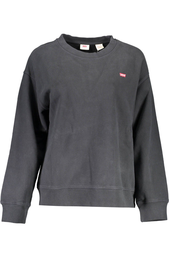 Levi's Chic Black Cotton Long-Sleeved Sweatshirt Levi's