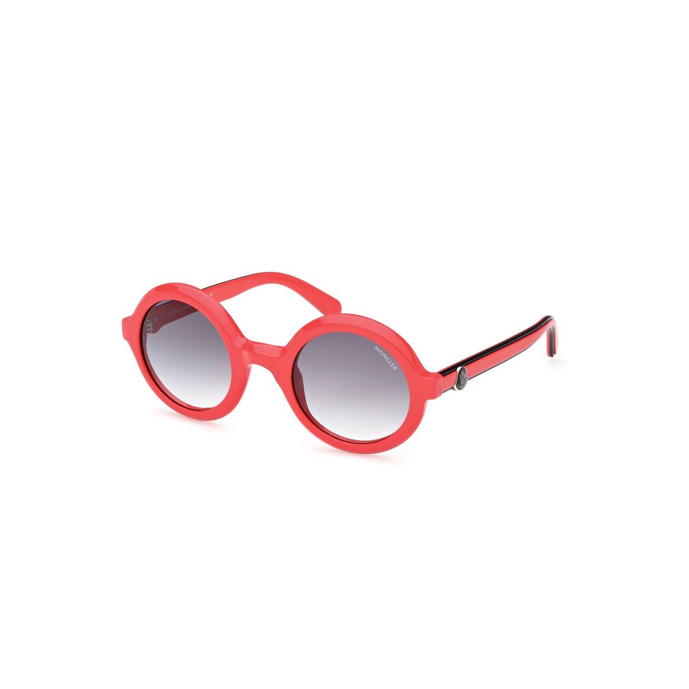 Moncler Chic Round Lens Contrast Detail Sunglasses Moncler