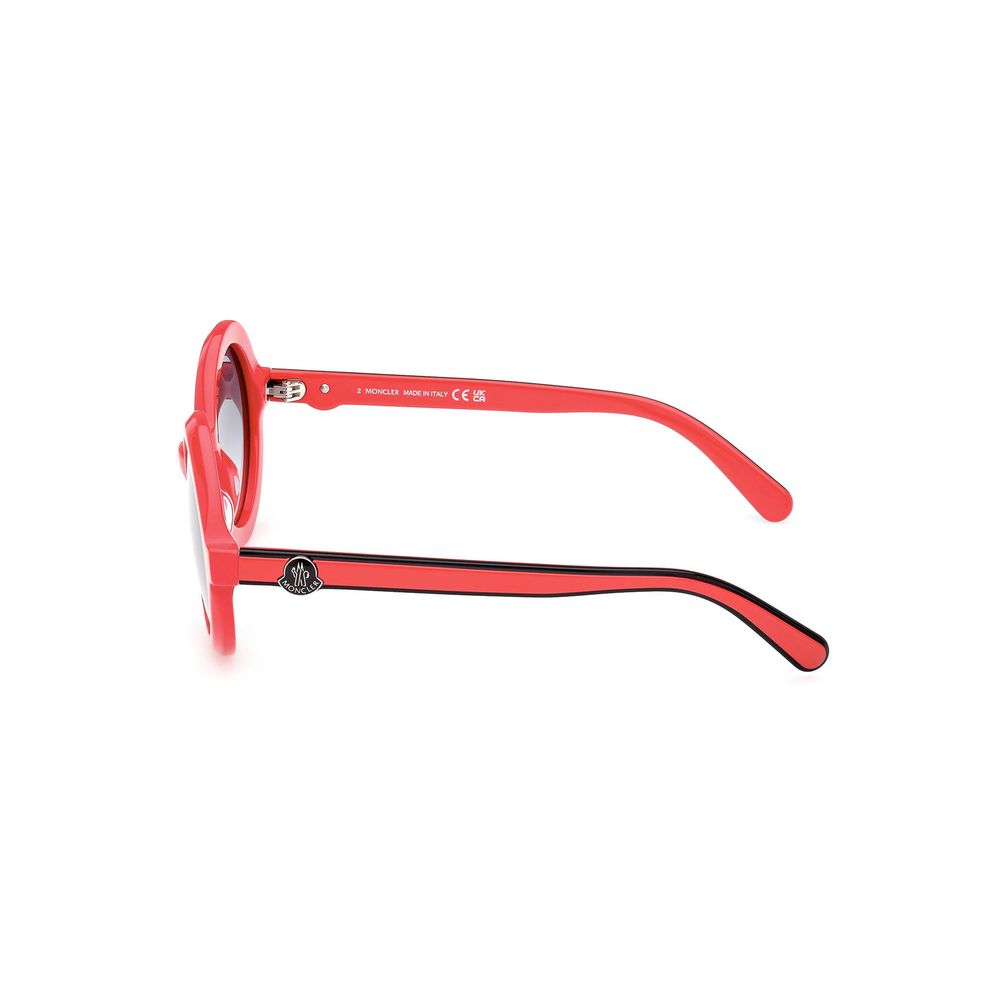 Moncler Chic Round Lens Contrast Detail Sunglasses Moncler