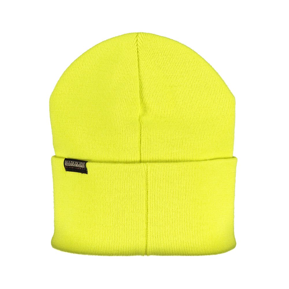 Napapijri Yellow Acrylic Hats & Cap Napapijri