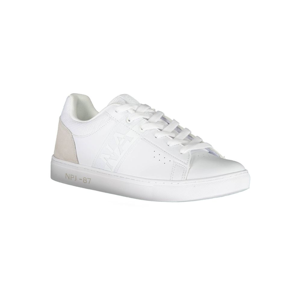 Napapijri Elegant White Sneakers with Contrasting Details Napapijri