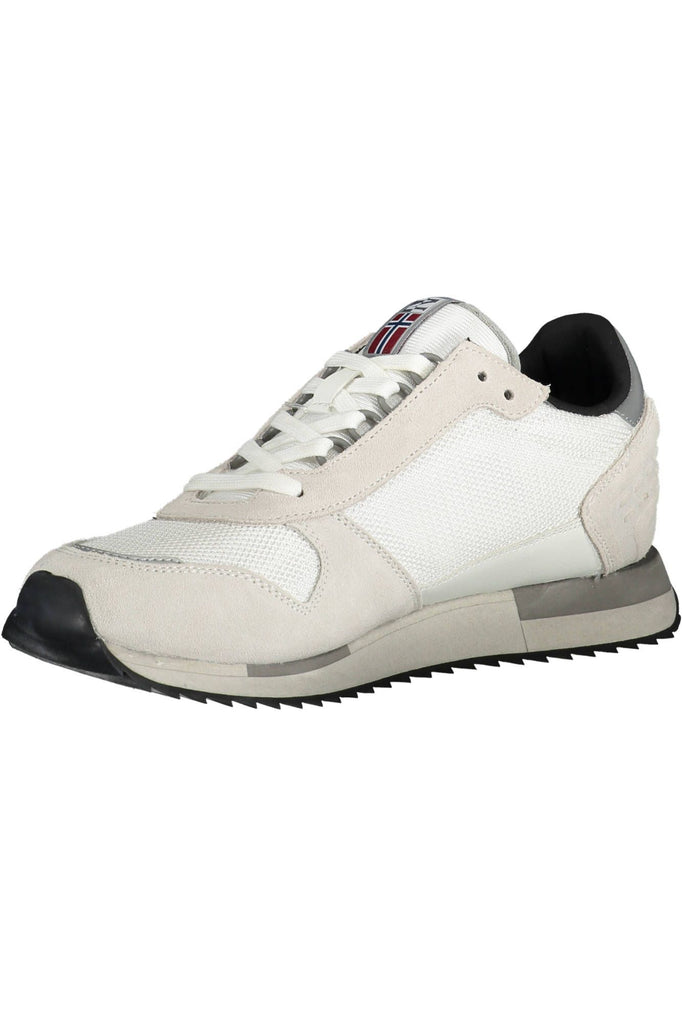 Napapijri Sleek White Sneakers with Contrasting Accents Napapijri