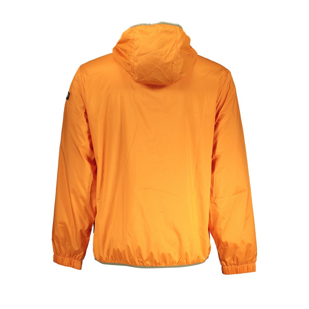 Napapijri Vibrant Orange Waterproof Hooded Jacket Napapijri