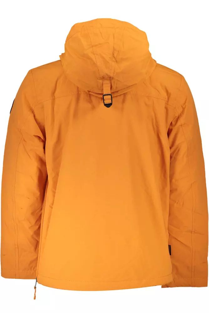 Napapijri Orange Polyester Jacket Napapijri