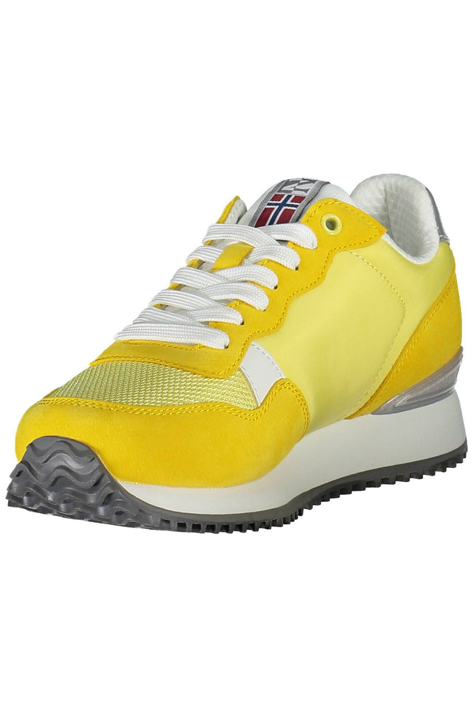 Napapijri Vibrant Yellow Lace-up Sneakers Napapijri