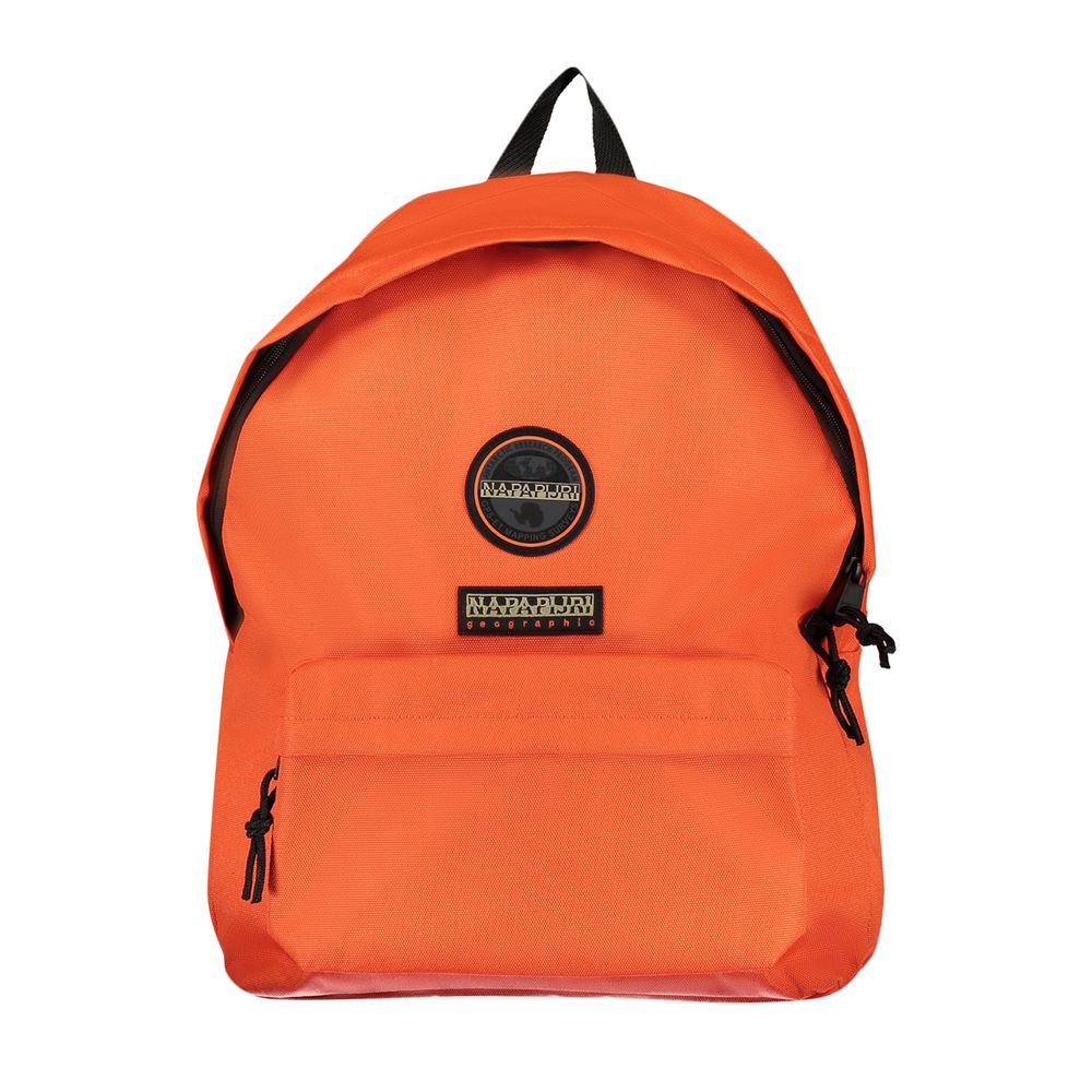 Napapijri Eco-Chic Orange Backpack with Logo Design Napapijri