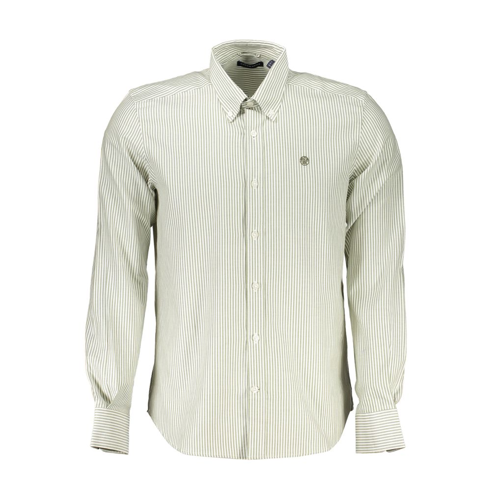 North Sails Eco-Friendly Striped Long Sleeve Button-Down Shirt North Sails