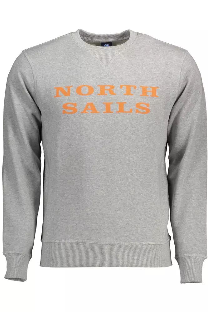 North Sails Gray Cotton Sweater North Sails