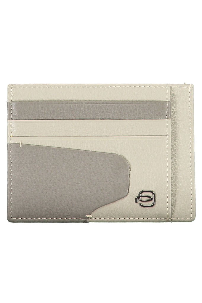 Piquadro Sleek Gray Leather RFID Card Holder Piquadro