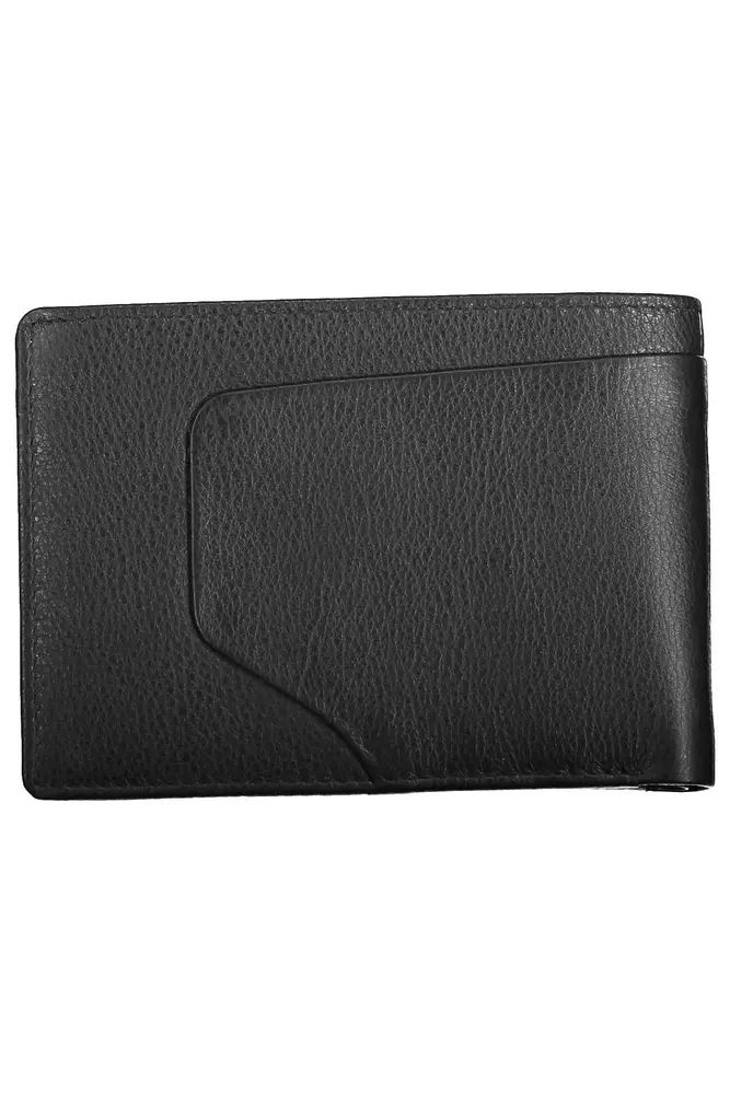 Piquadro Elegant Black Leather Wallet with RFID Blocker Piquadro