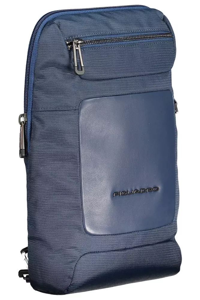 Piquadro Eco-Friendly Chic Blue Shoulder Bag Piquadro