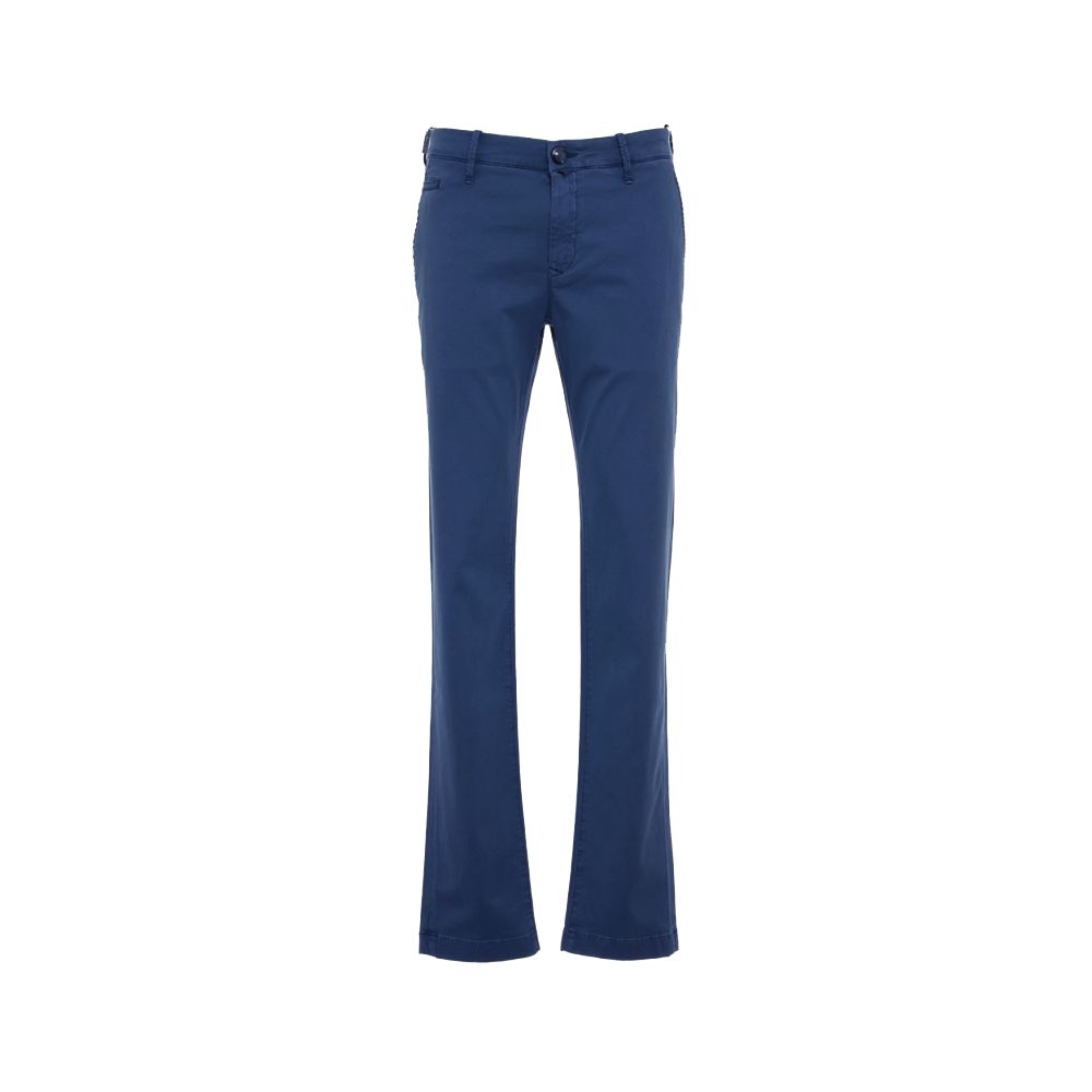 Jacob Cohen Elegant Slim Fit Chino Trousers in Blue - Luxe & Glitz