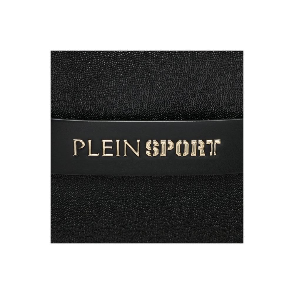 Plein Sport Chic Ebony Tote with Silver Logo Accent Plein Sport