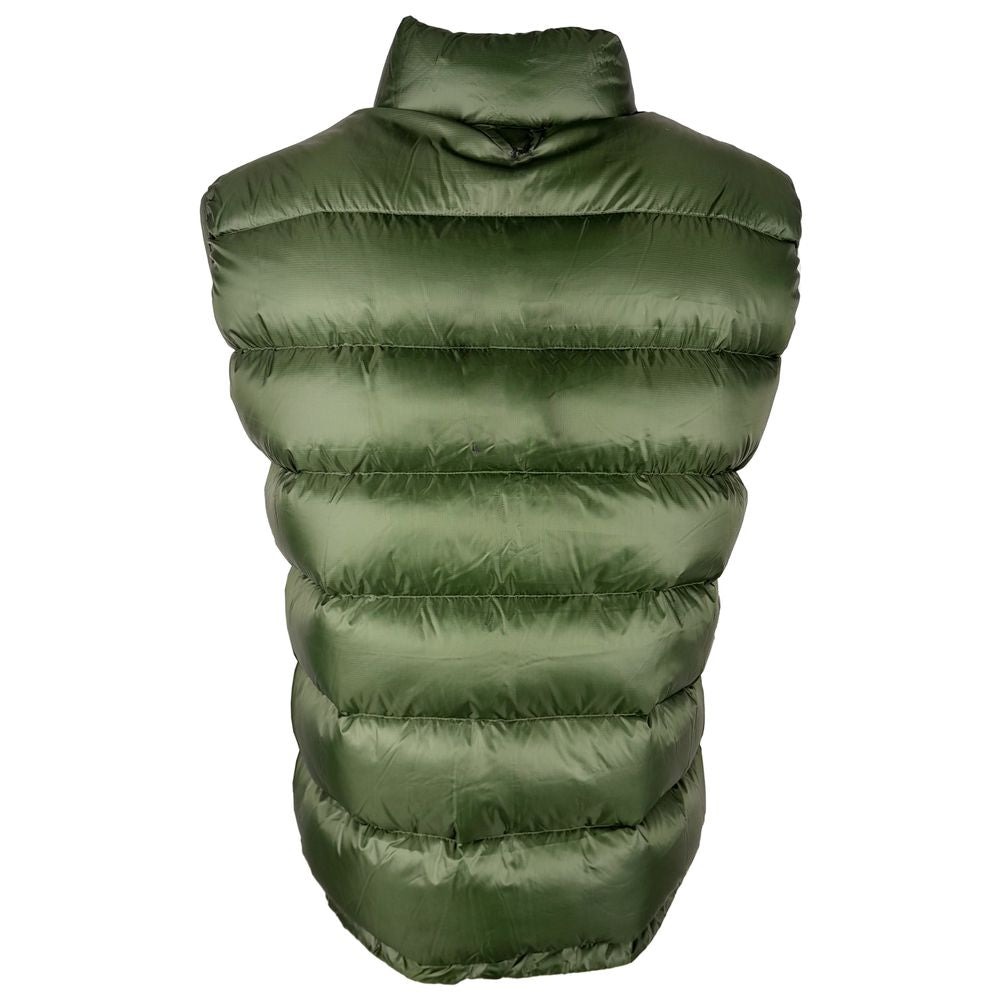 Centogrammi Chic Reversible Green & Grey Duck Down Vest Centogrammi