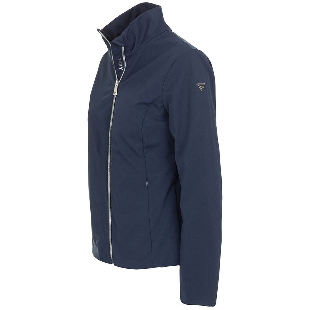 Fred Mello Chic Blue Technical Fabric Jacket Fred Mello