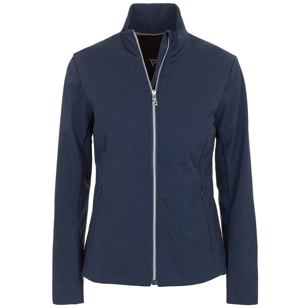Fred Mello Chic Blue Technical Fabric Jacket Fred Mello