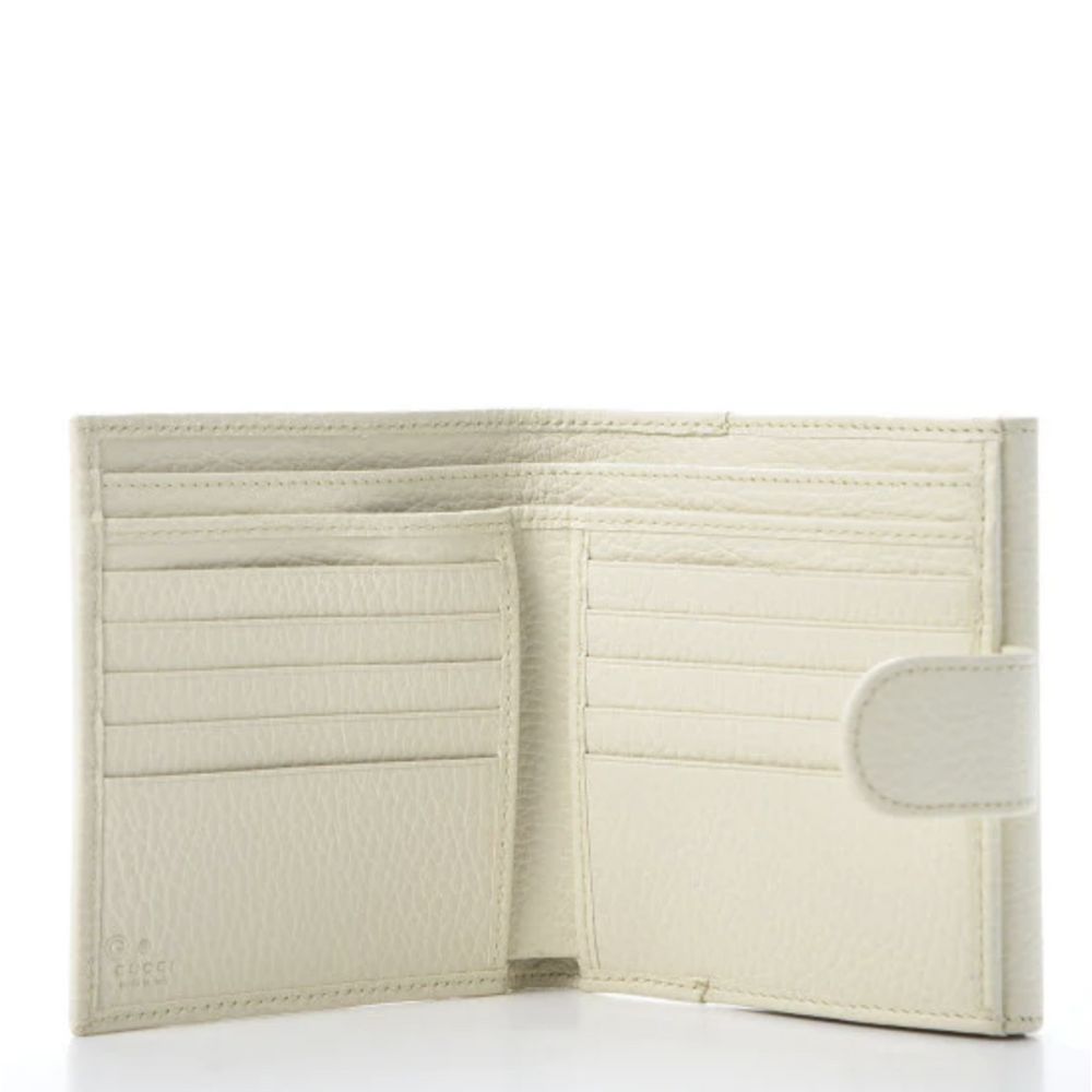 Gucci Elegant Ivory Leather Bifold Wallet Gucci