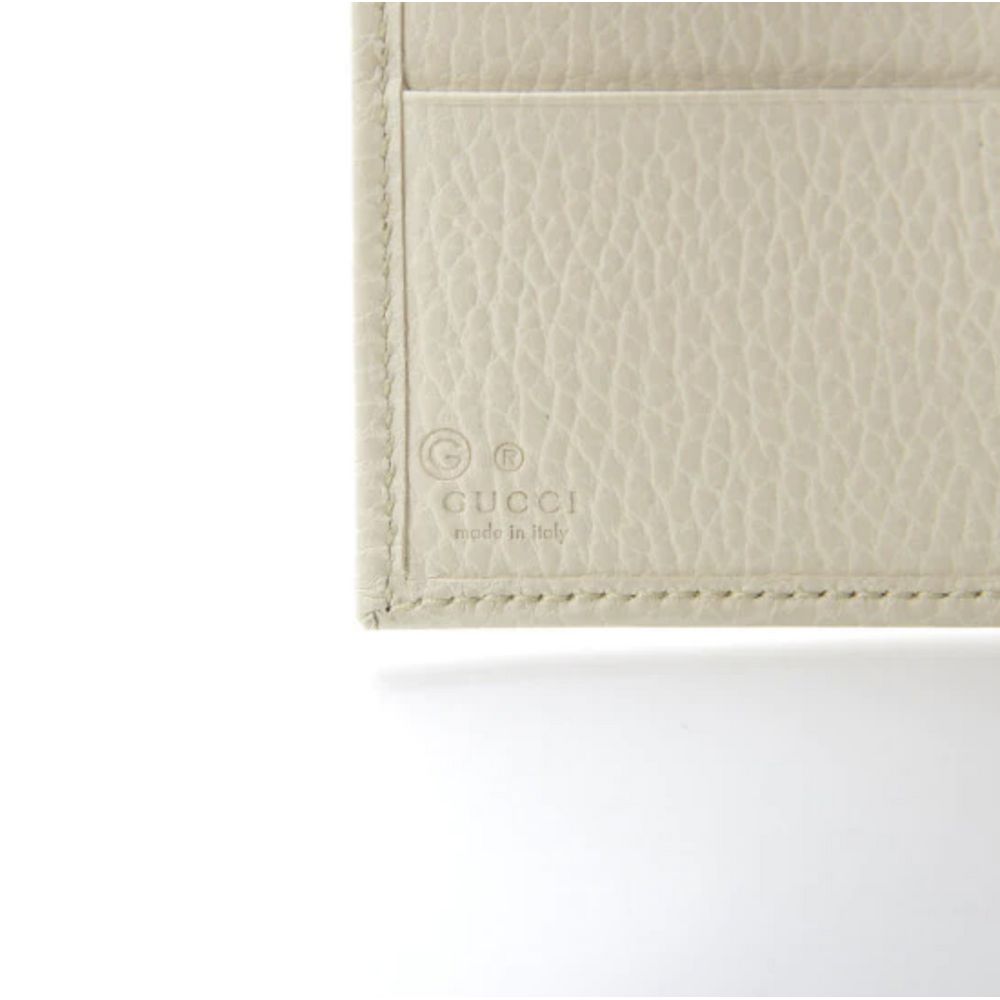 Gucci Elegant Ivory Leather Bifold Wallet Gucci