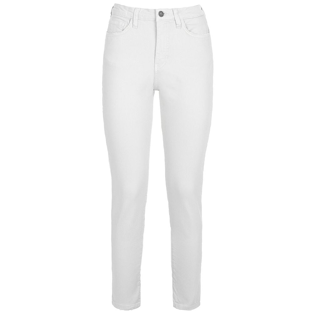 Fred Mello Chic White Cotton Blend Trousers for Women Fred Mello