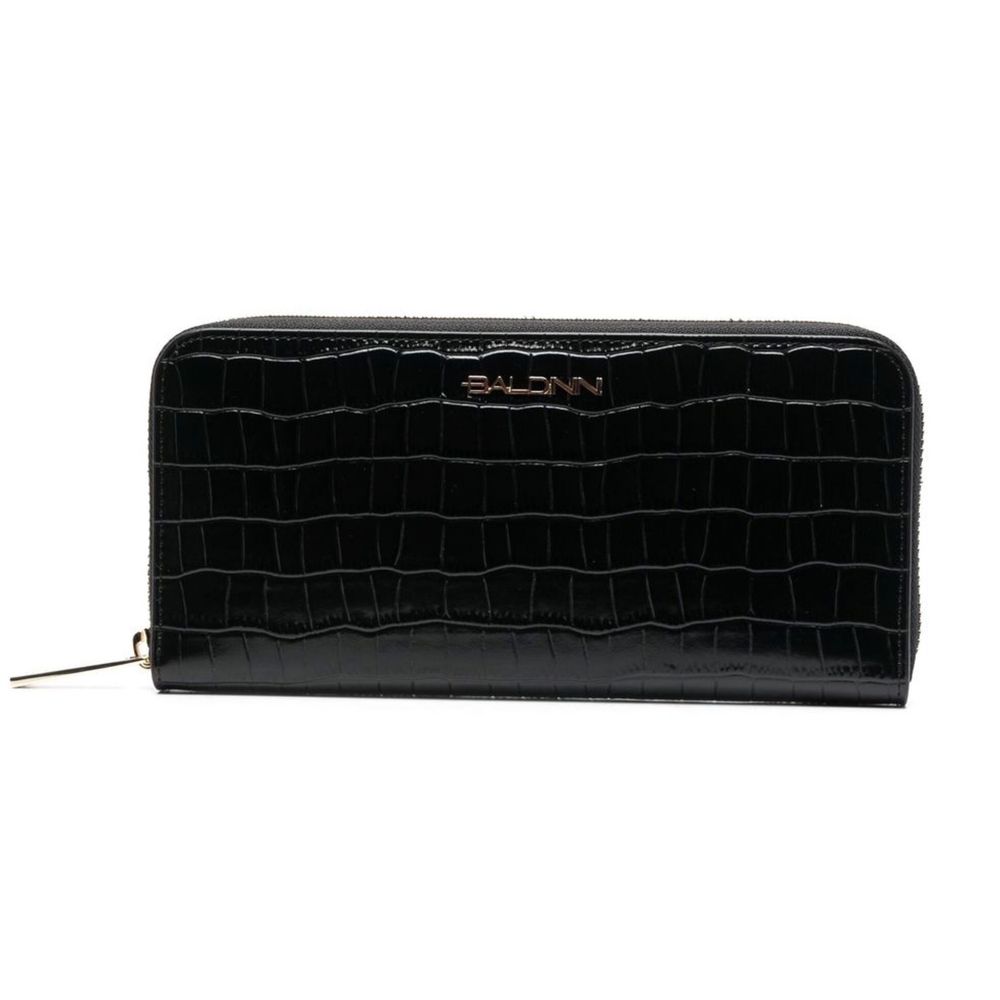 Baldinini Trend Elegant Croco Print Leather Wallet Baldinini Trend