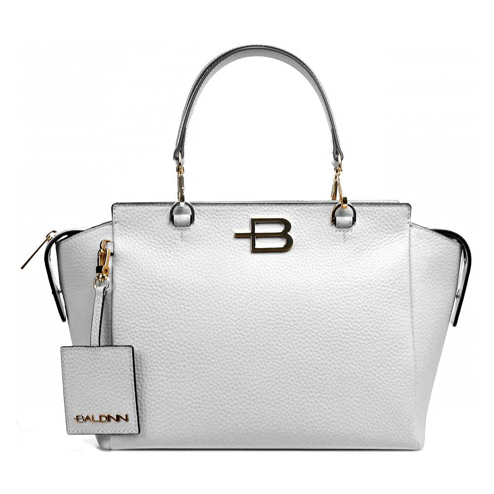 Baldinini Trend Elegant Textured Calfskin Handbag Baldinini Trend