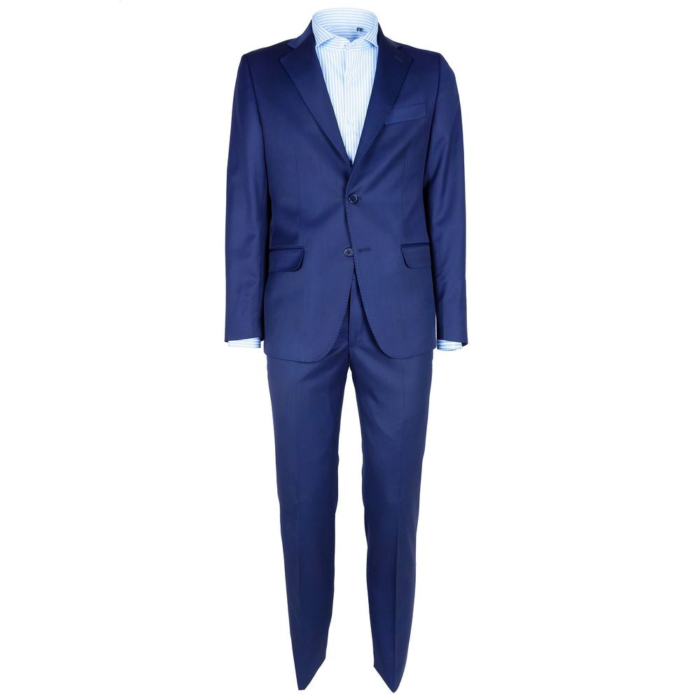 Made in Italy Elegant Woolen Men's Suit in Dapper Blue Made in Italy