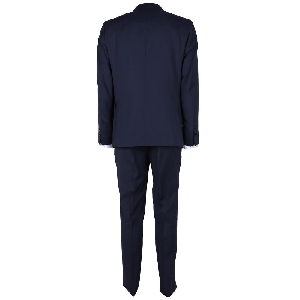 Made in Italy Sleek Sapphire Wool Men's Suit Made in Italy