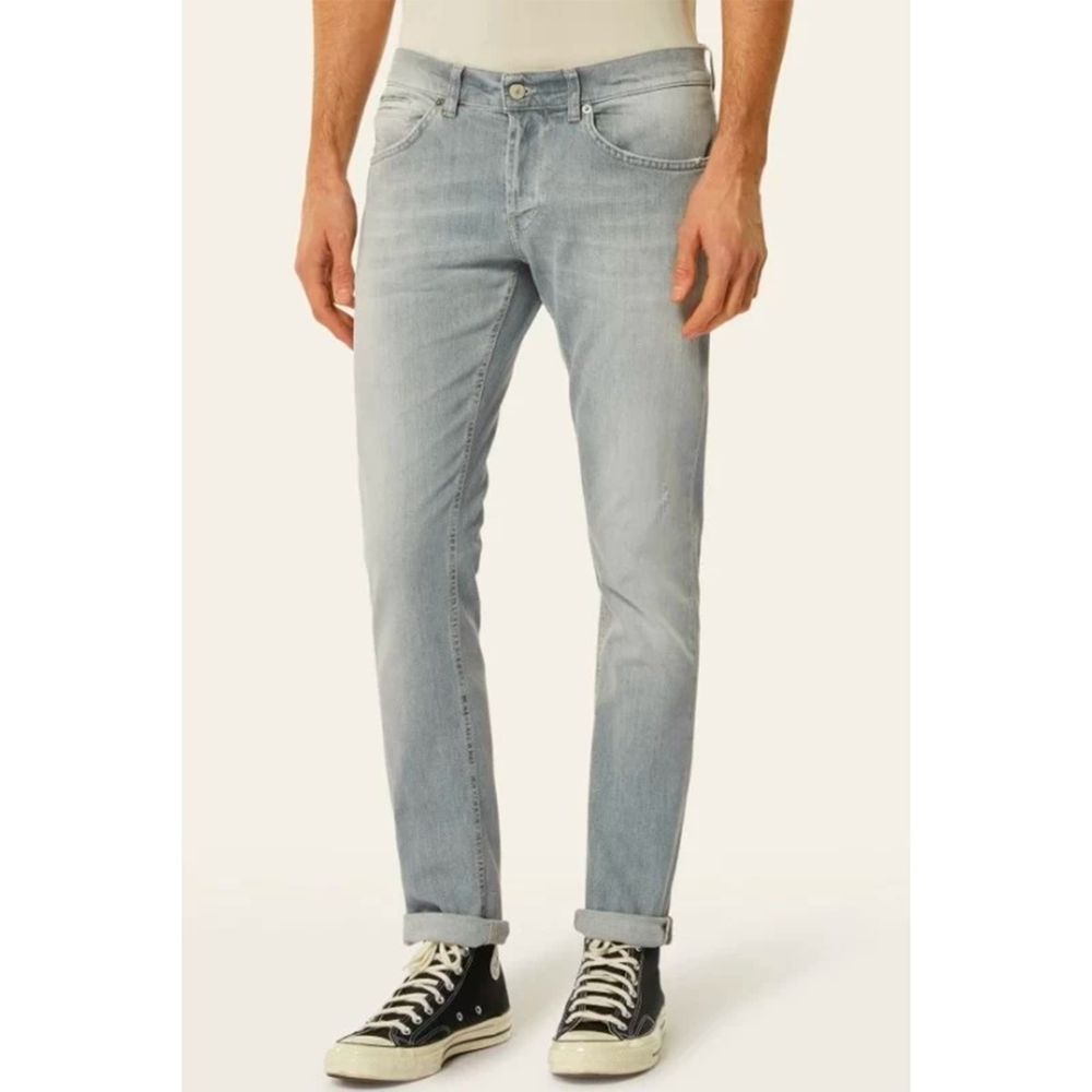 Dondup Gray Cotton Jeans & Pant Dondup