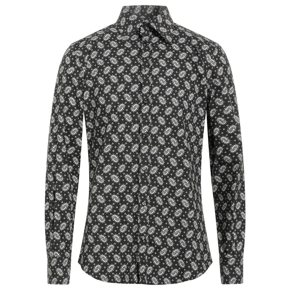 Dolce & Gabbana Elegant Cotton Black Shirt for Men - Luxe & Glitz