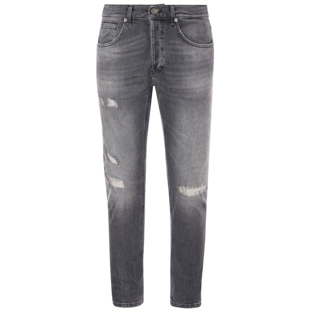 Dondup Chic Grey Dian Jeans with Distressed Detailing Dondup