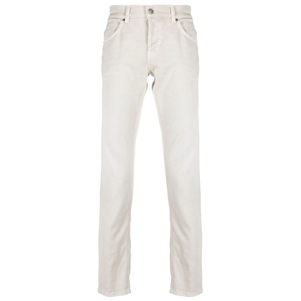 Dondup White Cotton Jeans & Pant Dondup