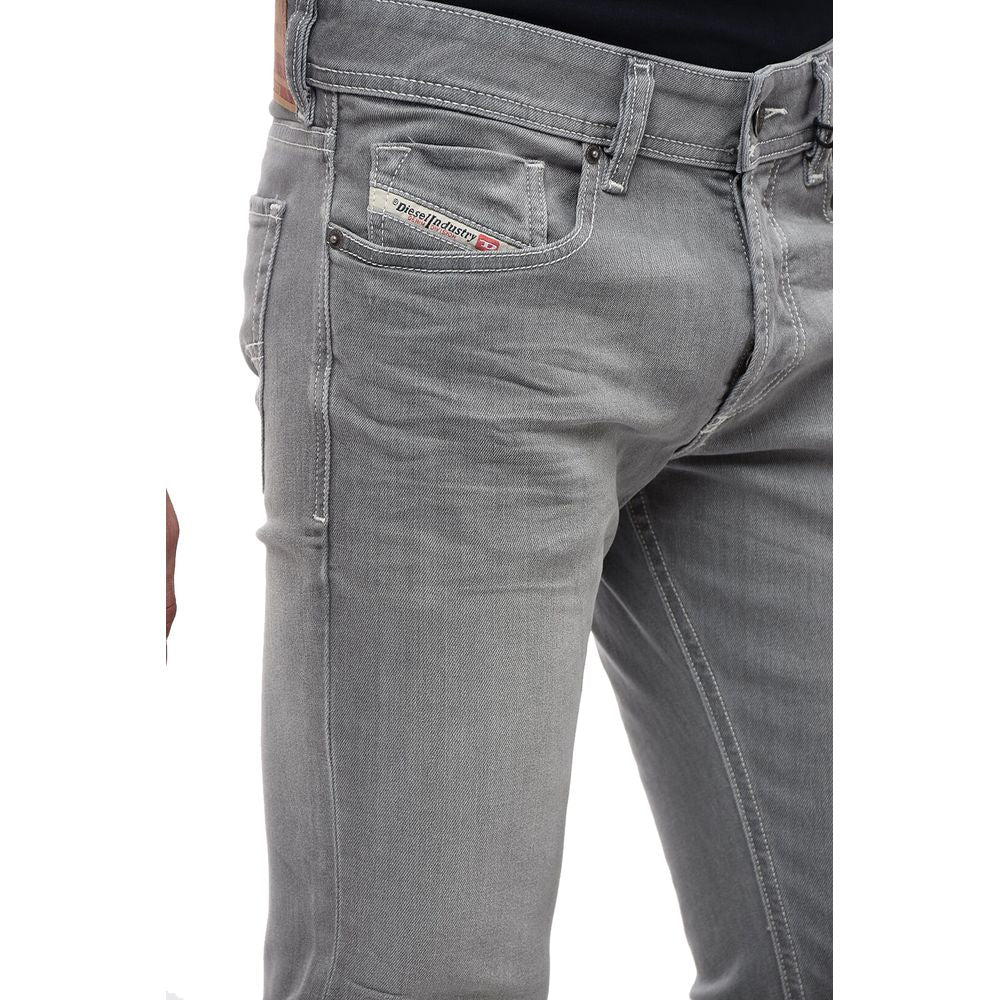 Diesel Gray Cotton Jeans & Pant Diesel