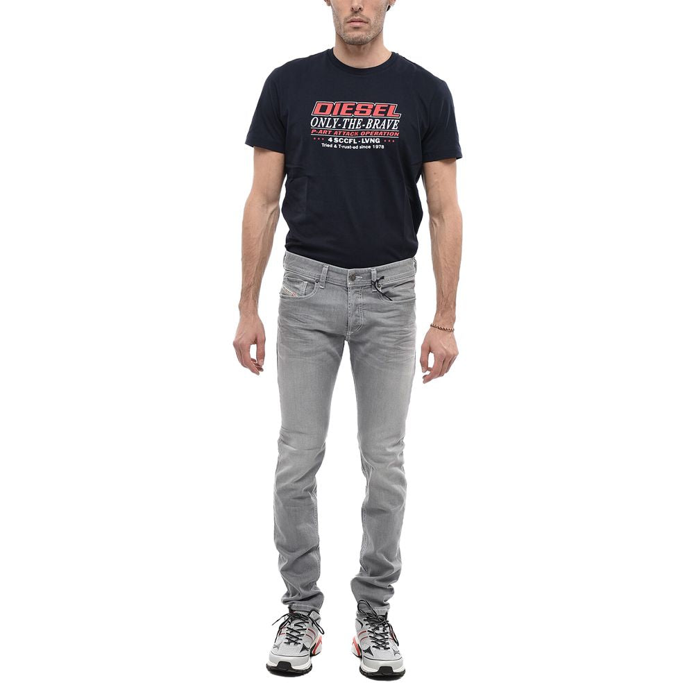 Diesel Gray Cotton Jeans & Pant Diesel