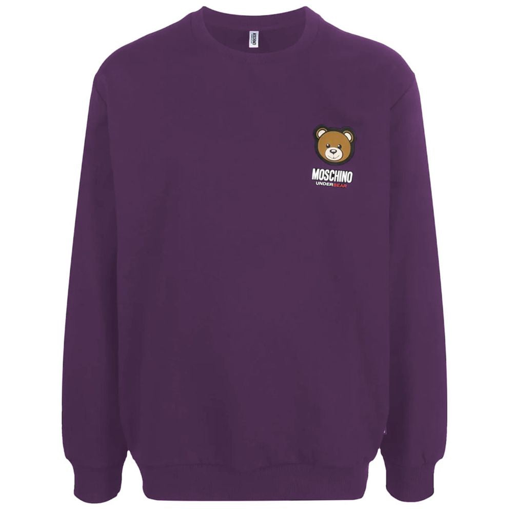 Moschino Purple Cotton Sweater Moschino