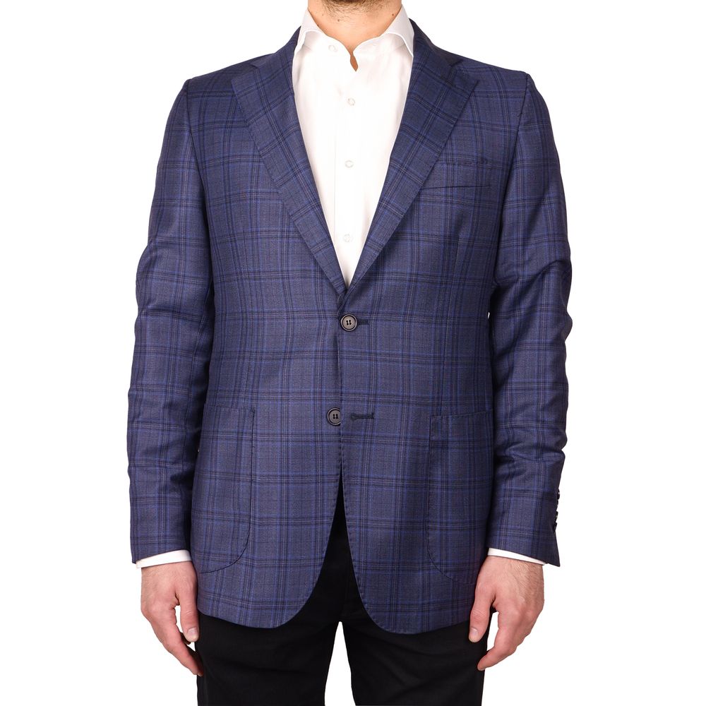 Made in Italy Light Blue Wool Vergine Blazer Made in Italy