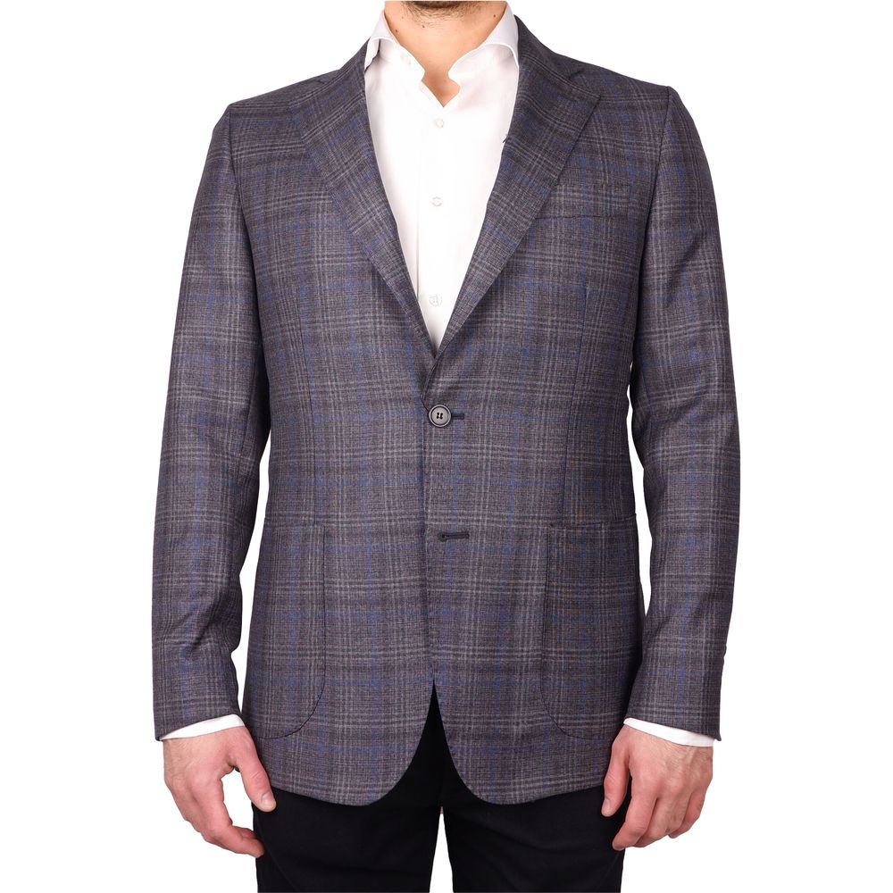Made in Italy Brown Wool Vergine Blazer Made in Italy