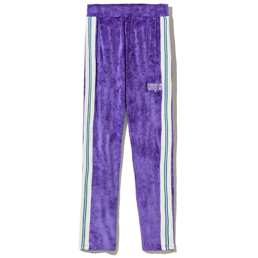 Comme Des Fuckdown Purple Polyester Jeans & Pant Comme Des Fuckdown