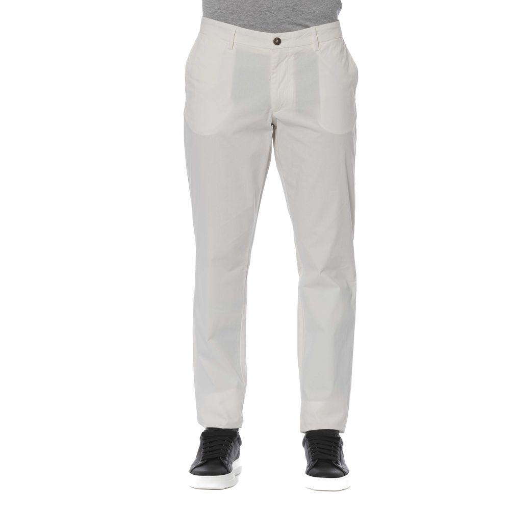 Trussardi Jeans White Cotton Jeans & Pant Trussardi Jeans