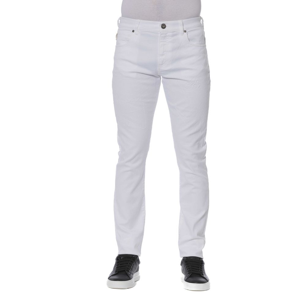 Trussardi Jeans White Cotton Jeans & Pant Trussardi Jeans