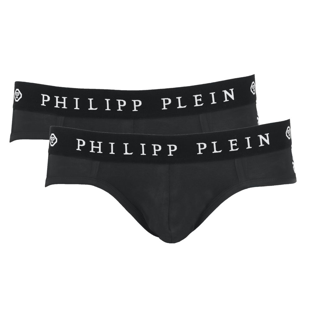 Philipp Plein Sleek Black Boxer Duo with Designer Flair - Luxe & Glitz