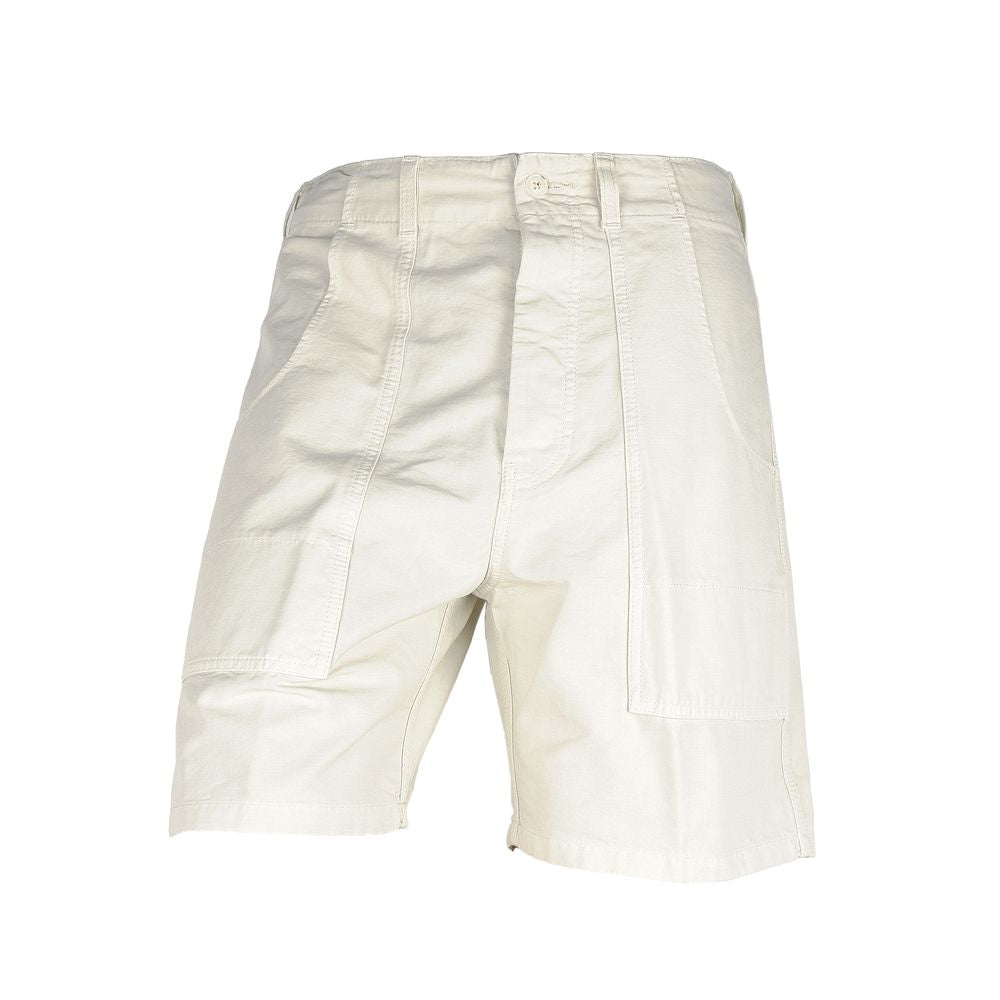 Don The Fuller Elegant White Cotton Bermuda Shorts Don The Fuller