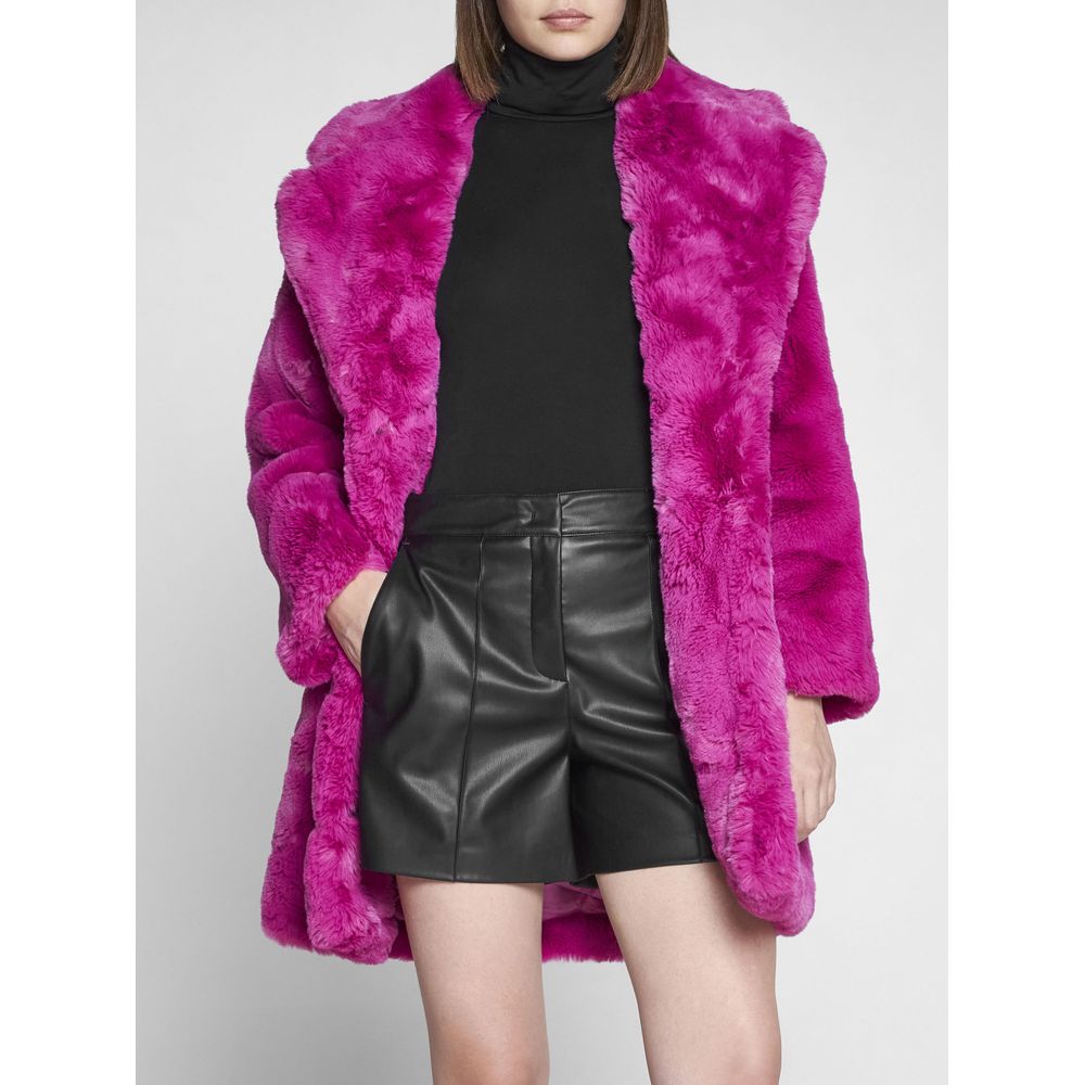 Apparis Chic Pink Faux Fur Jacket - Eco-Friendly Winter Essential - Luxe & Glitz