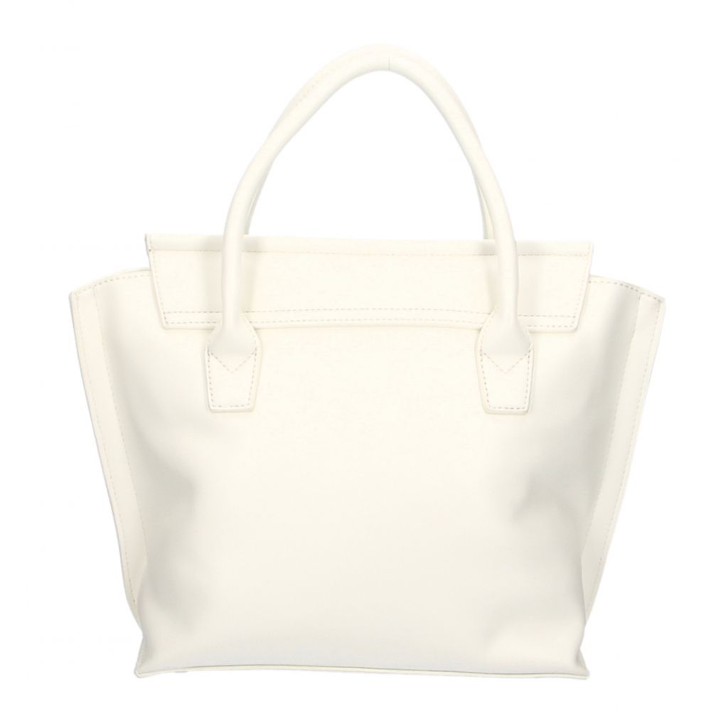 Plein Sport Elegant White Handbag With Magnetic Closure Plein Sport