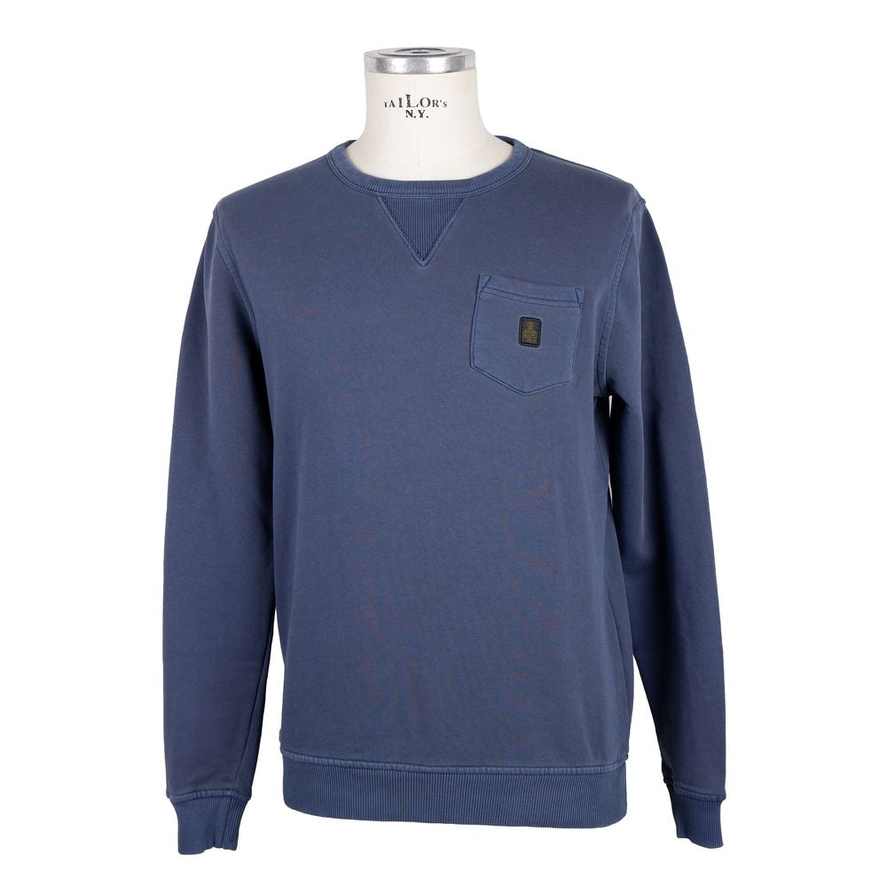 Refrigiwear Garment-Dyed Cotton Sweatshirt with Chest Pocket Refrigiwear