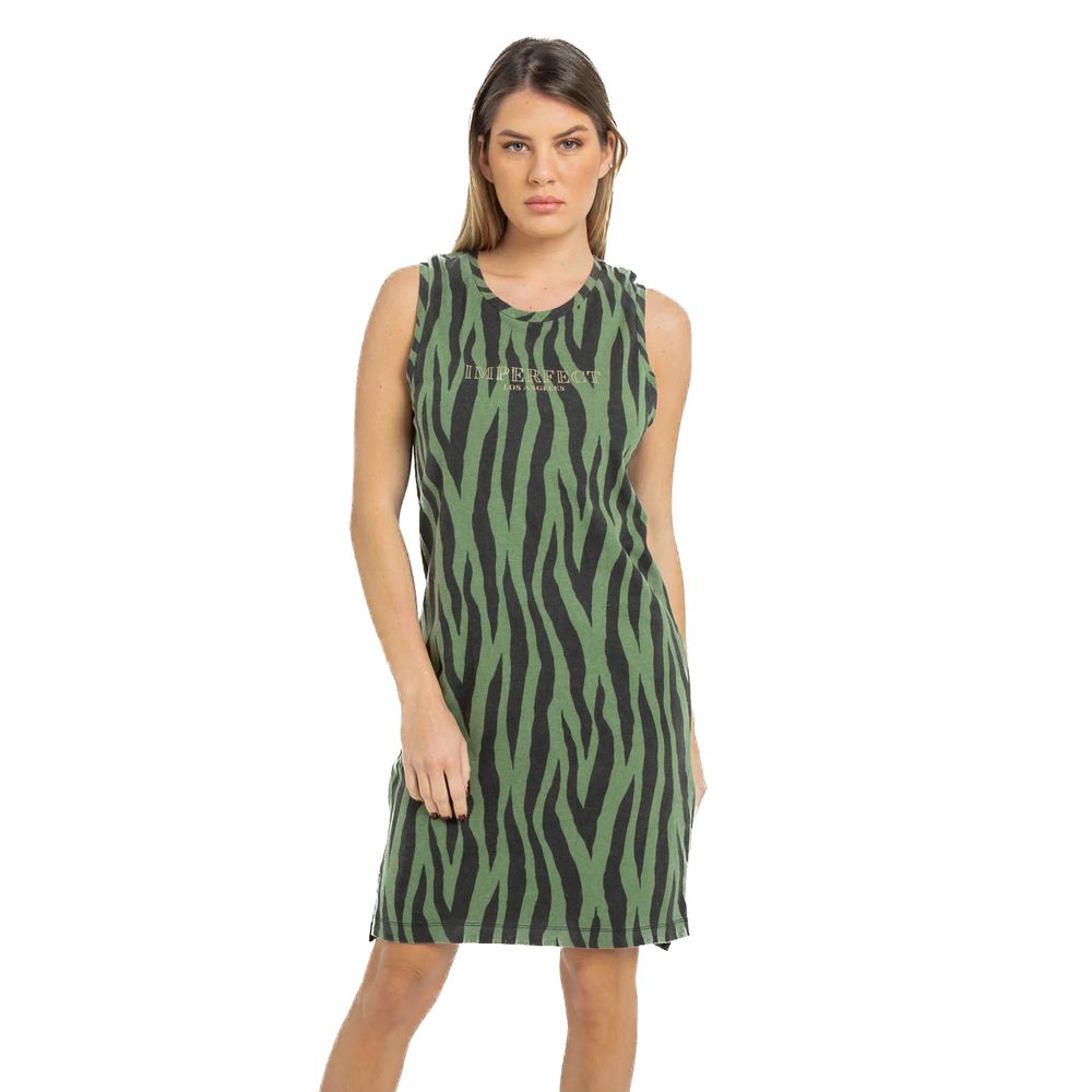 Imperfect Emerald Summer Cotton Camisole Dress Imperfect