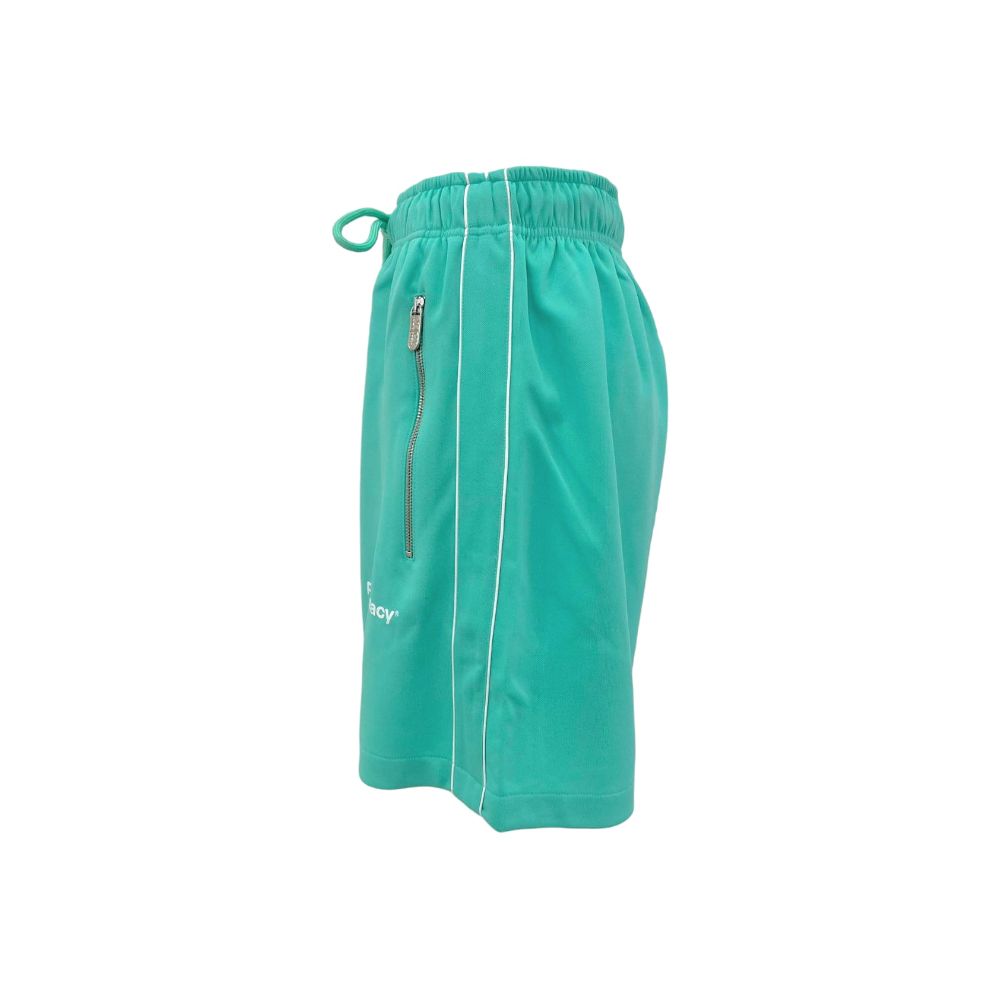 Pharmacy Industry Chic Green Bermuda Shorts with Side Stripes Pharmacy Industry