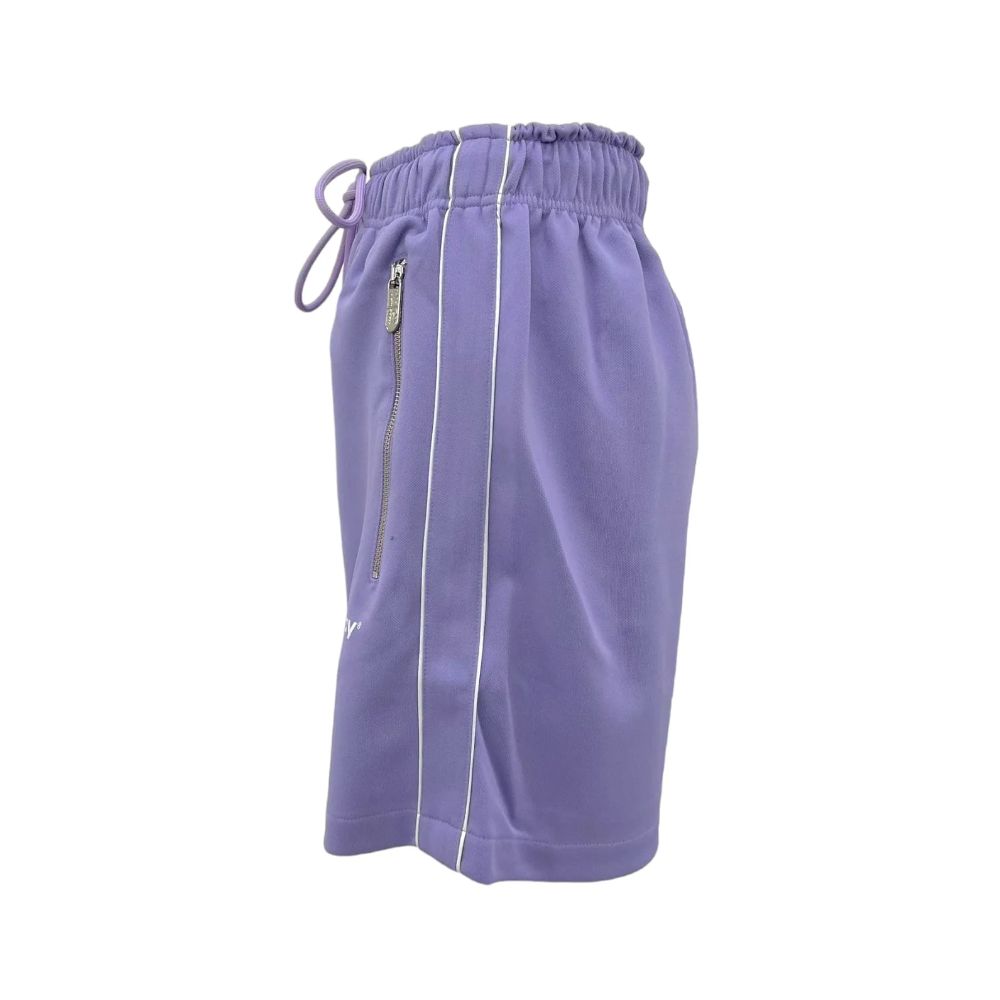 Pharmacy Industry Chic Purple Bermuda Shorts with Side Stripes Pharmacy Industry