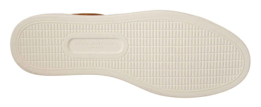 Dolce & Gabbana Elegant Two-Tone Leather Sneakers Dolce & Gabbana